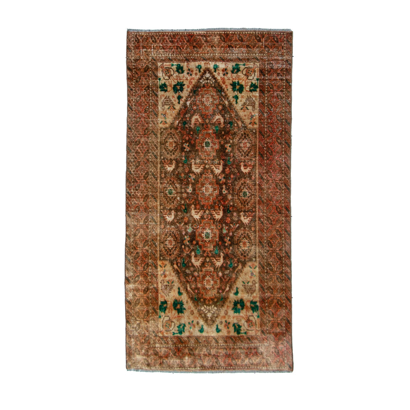 6339 Handwoven Vintage Rug 3'1x6'4