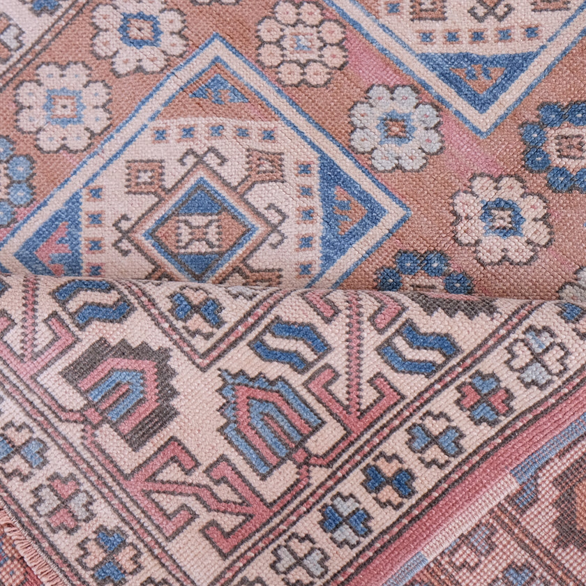 6345 Handwoven Vintage Rug 4x5'11