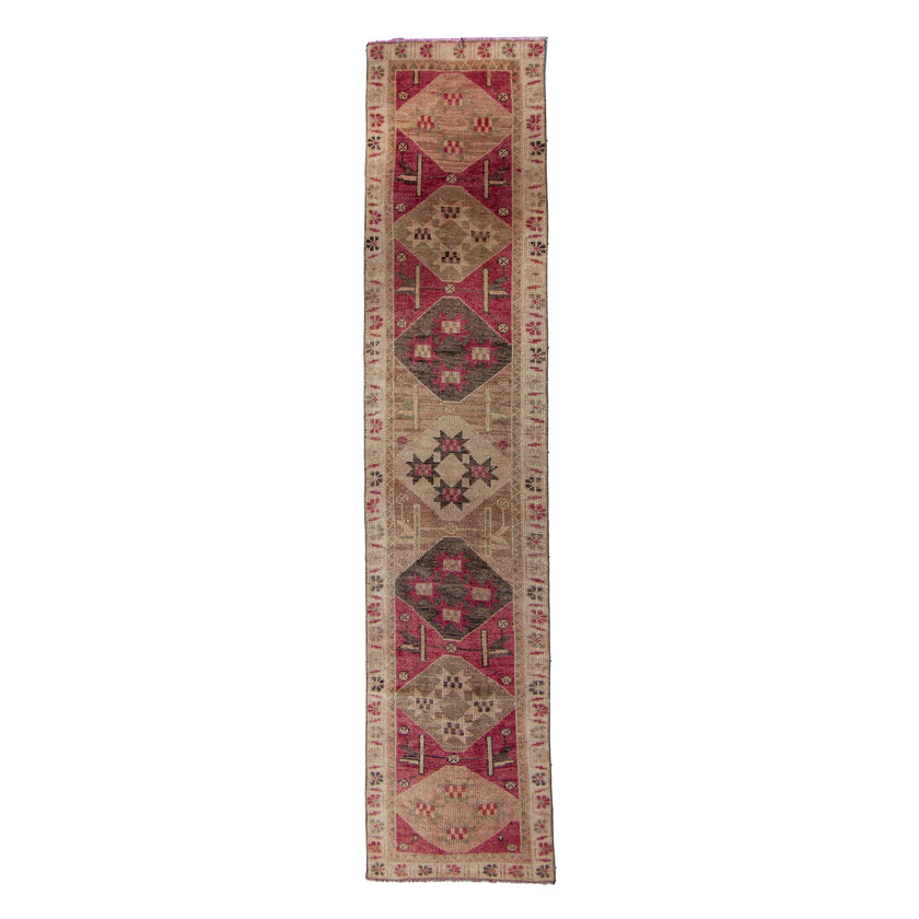 6369 Handwoven Vintage Rug 2'9x12'2