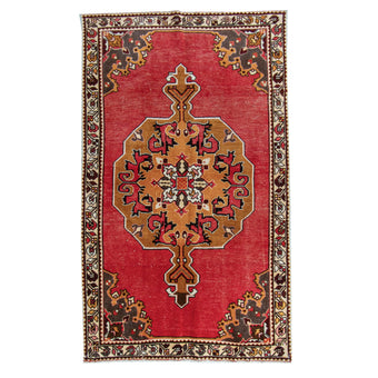 6387 Handwoven Vintage Rug 4'9x7'11