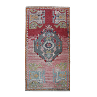 6454 Handwoven Vintage Rug 1'9x3'2