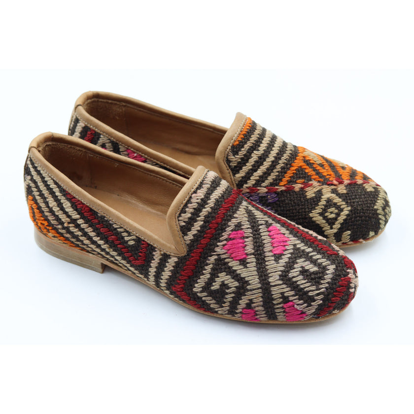 #3702 Handmade Kilim Loafer - Size 37