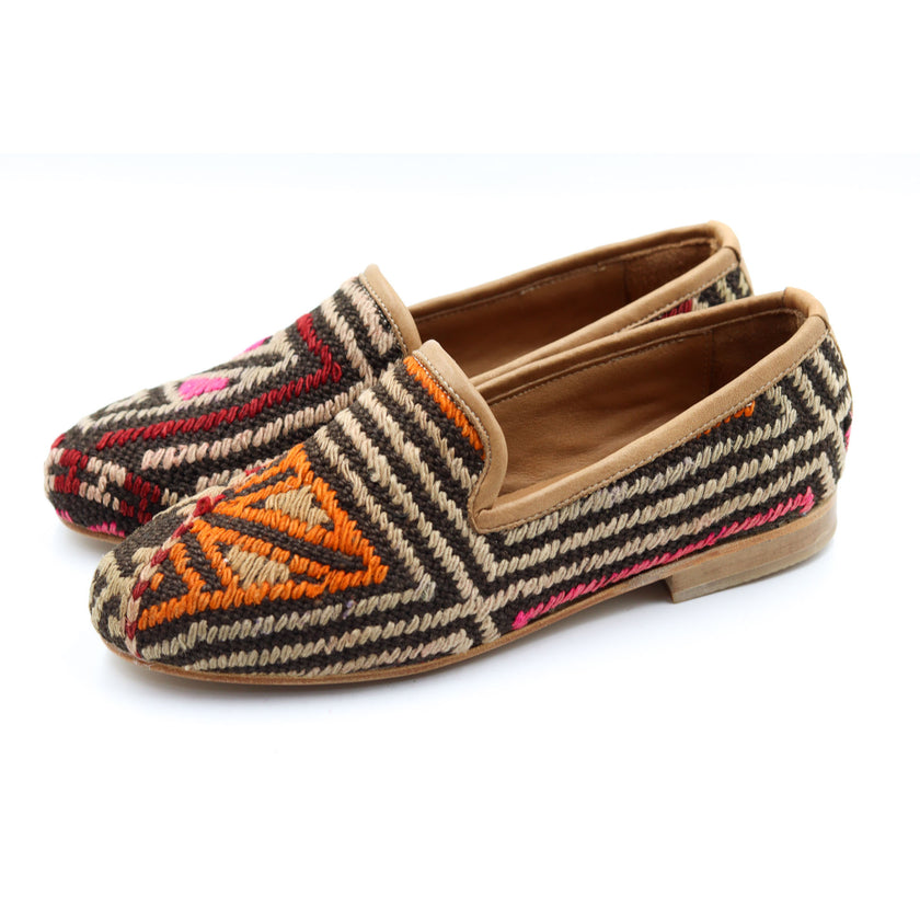 #3702 Handmade Kilim Loafer - Size 37