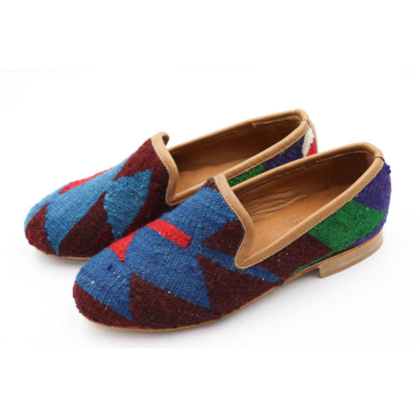 #3704 Handmade Kilim Loafer - Size 37