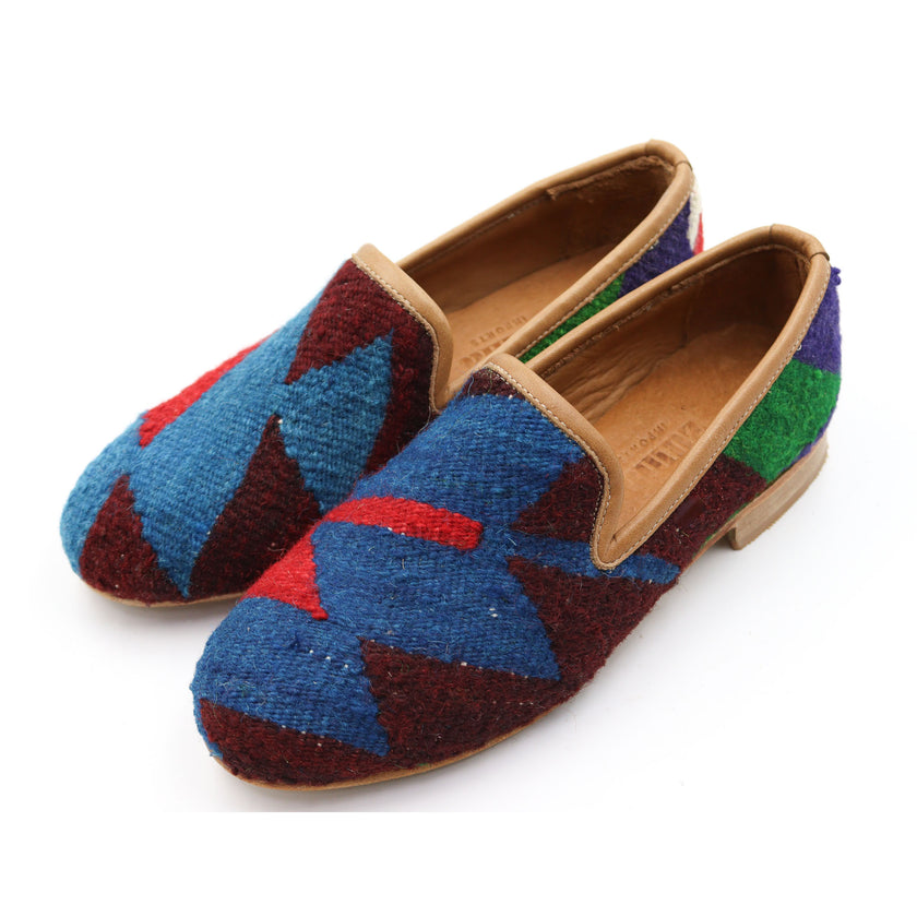 #3704 Handmade Kilim Loafer - Size 37