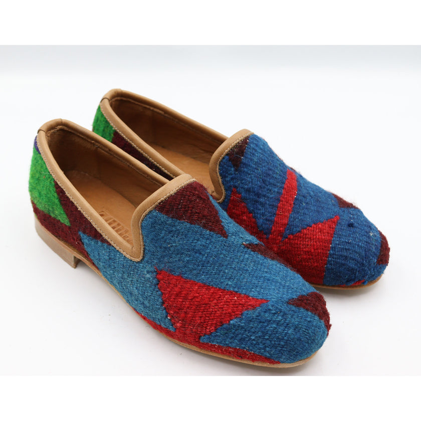 #3704 Handmade Kilim Loafer - Size 37