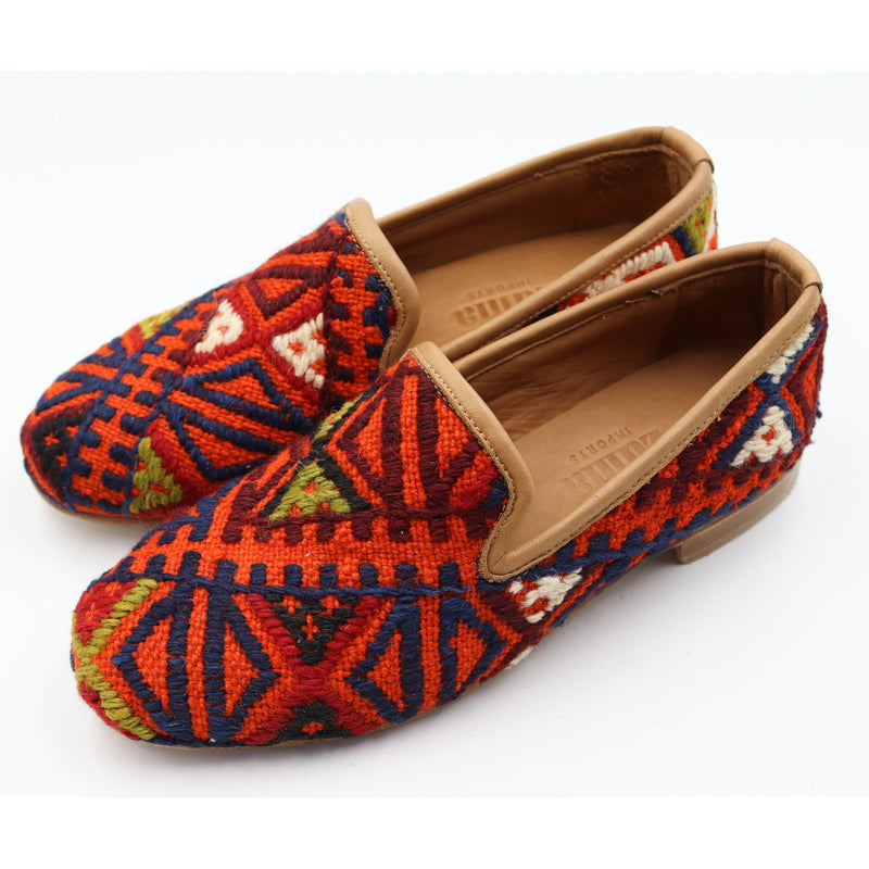 #3708 Handmade Kilim Loafer - Size 37
