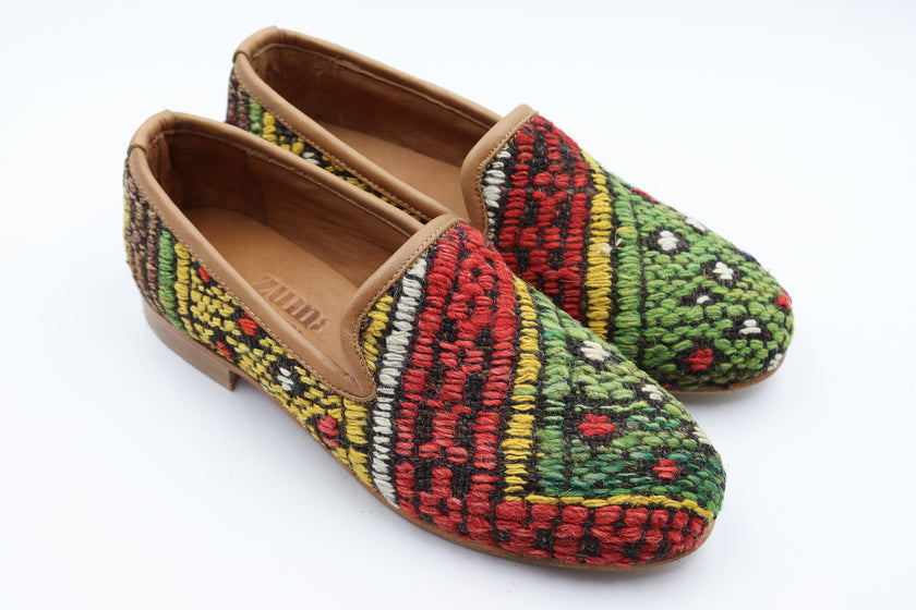 #3709 Handmade Kilim Loafer - Size 37