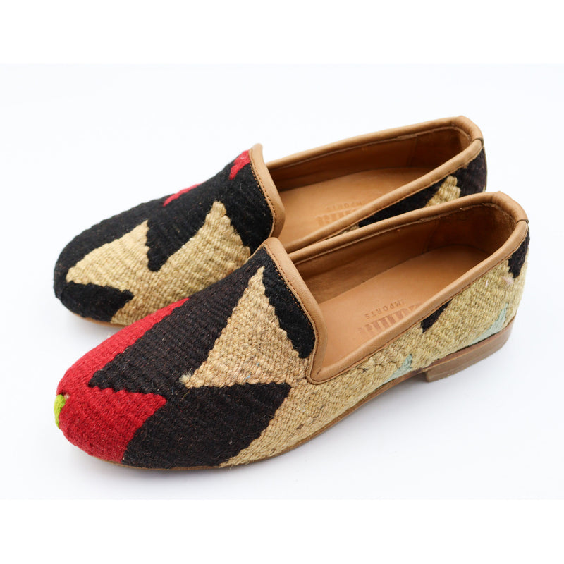 #3810 Handmade Kilim Loafer - Size 38