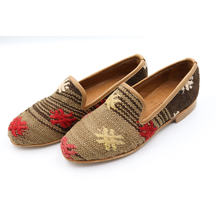 #3803 Handmade Kilim Loafer - Size 38