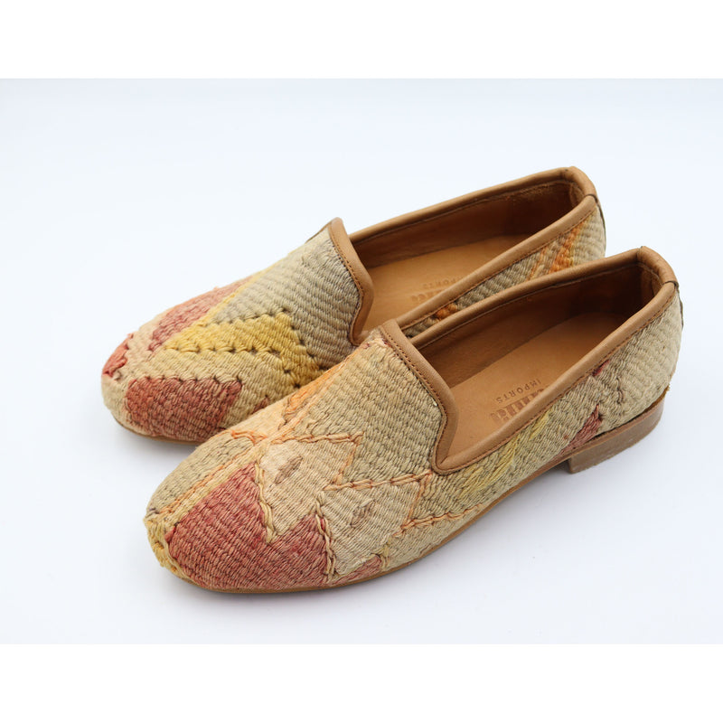 #3804 Handmade Kilim Loafer - Size 38