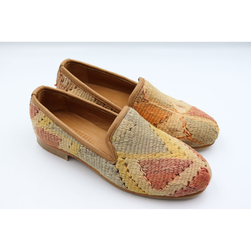 #3804 Handmade Kilim Loafer - Size 38