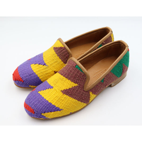#3806 Handmade Kilim Loafer - Size 38