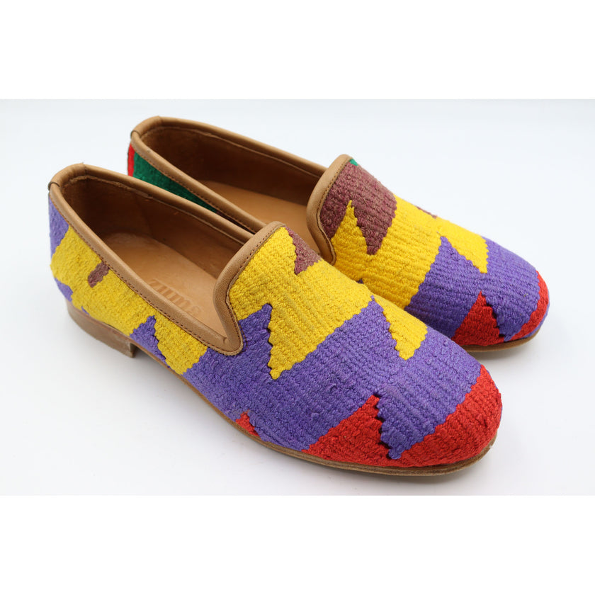 #3806 Handmade Kilim Loafer - Size 38