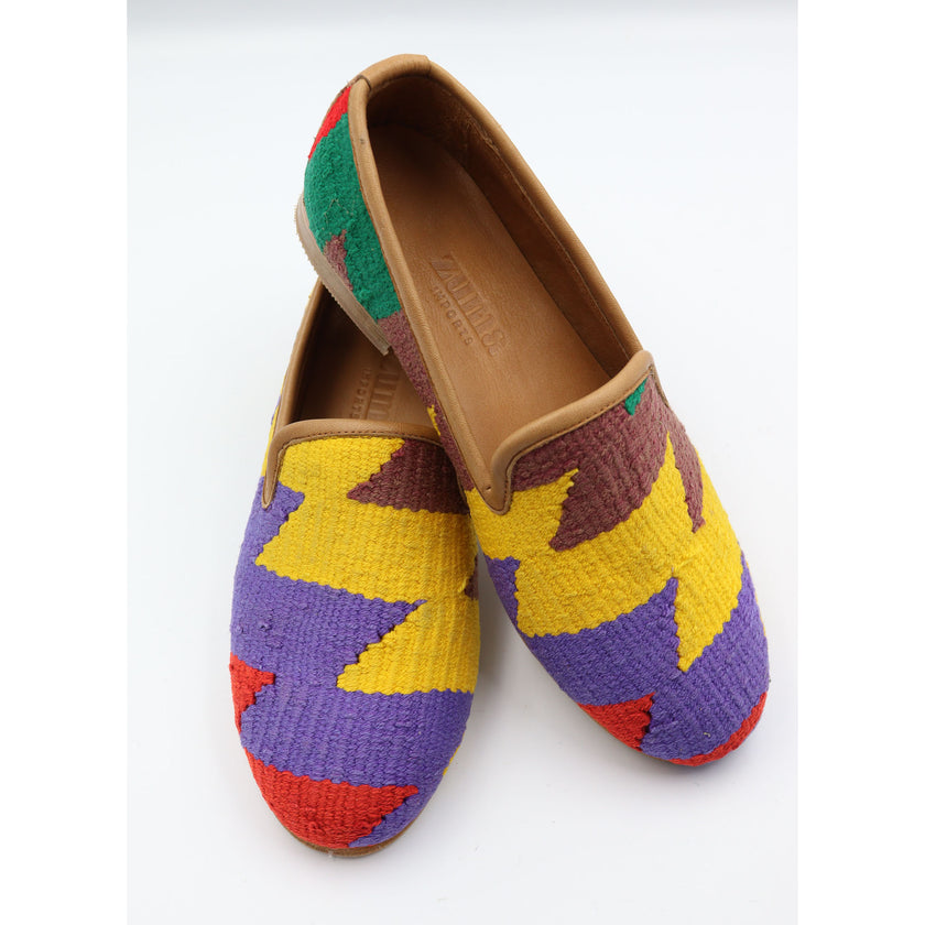 #3806 Handmade Kilim Loafer - Size 38