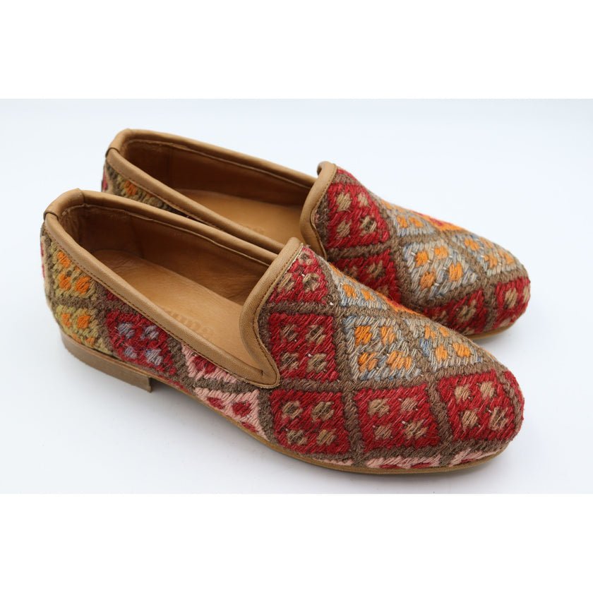 #3807 Handmade Kilim Loafer - Size 38