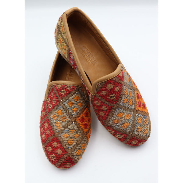 #3807 Handmade Kilim Loafer - Size 38
