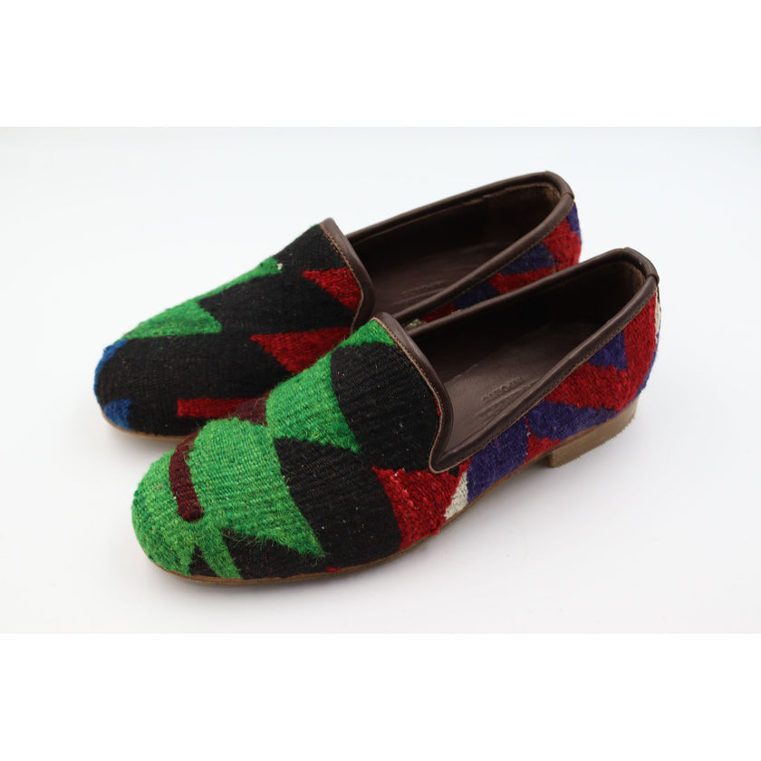 #3808 Handmade Kilim Loafer - Size 38