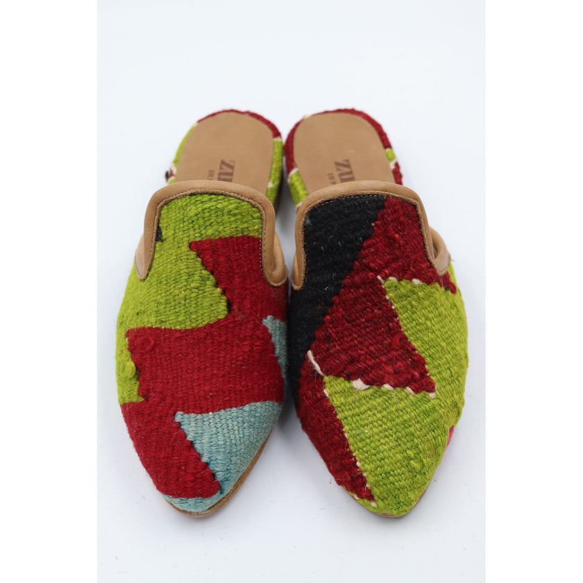 #3709 Handmade Kilim Mule - Size 37