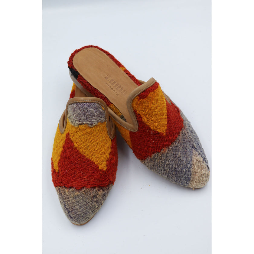 #3812 Handmade Kilim Mule - Size 38