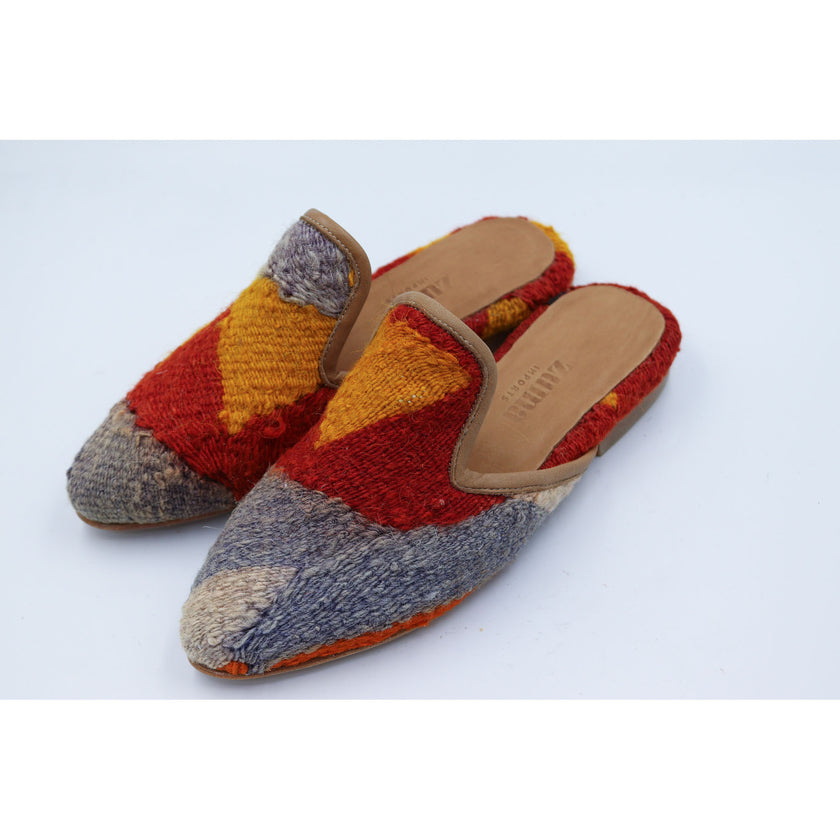 #3812 Handmade Kilim Mule - Size 38