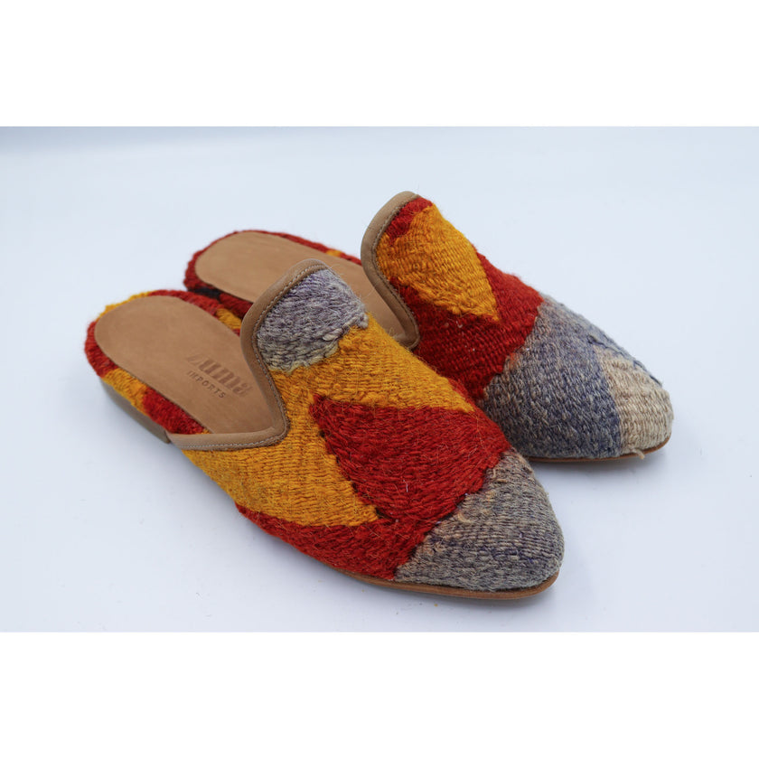 #3812 Handmade Kilim Mule - Size 38