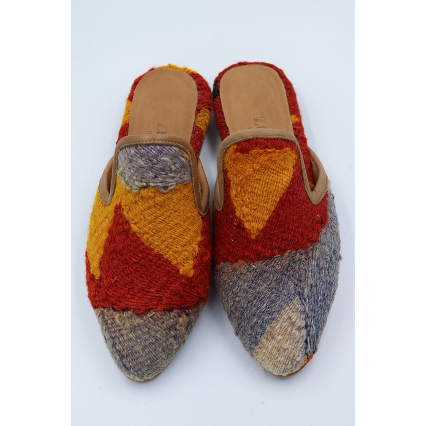 #3812 Handmade Kilim Mule - Size 38