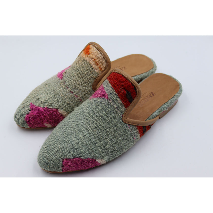 #4013 Handmade Kilim Mule - Size 40