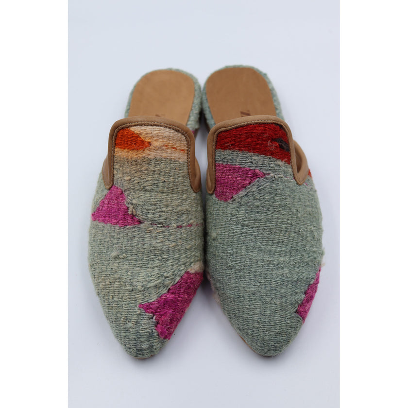 #4013 Handmade Kilim Mule - Size 40