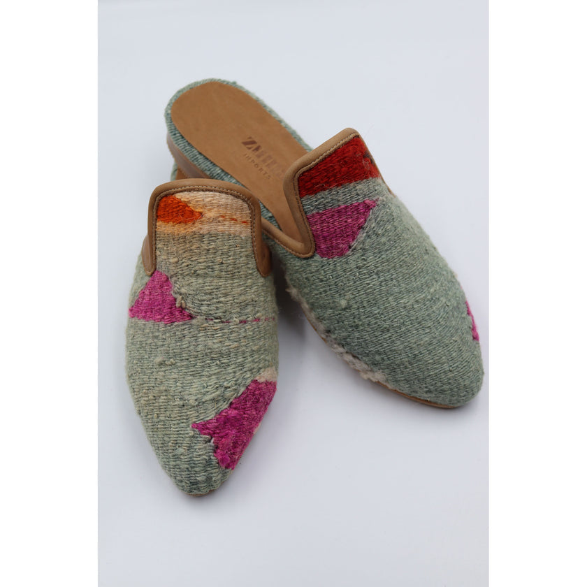 #4013 Handmade Kilim Mule - Size 40