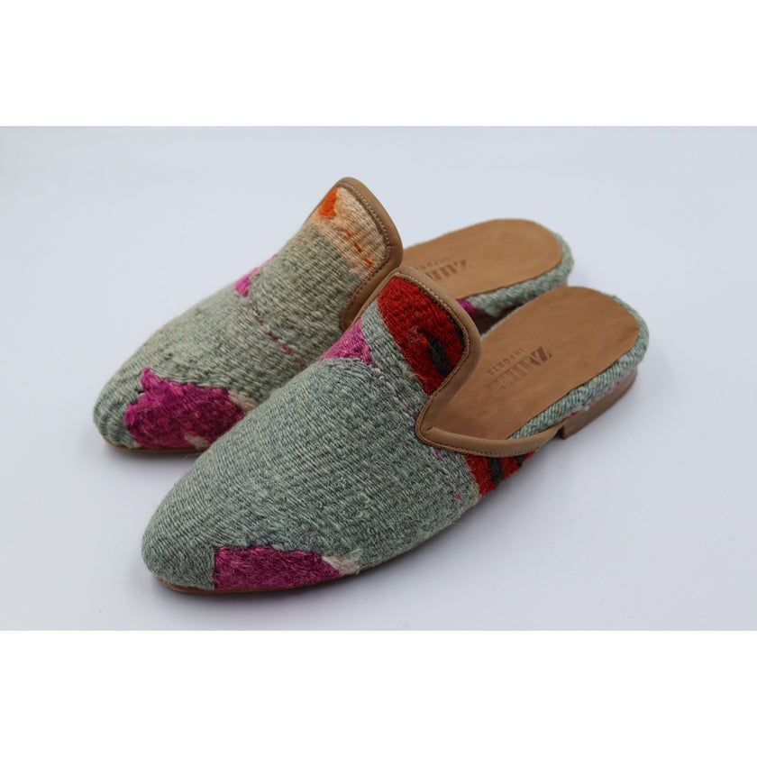 #4013 Handmade Kilim Mule - Size 40