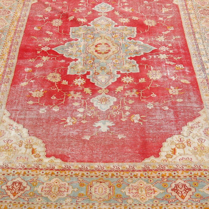 5004 Handwoven Antique Rug 9’7x13'4